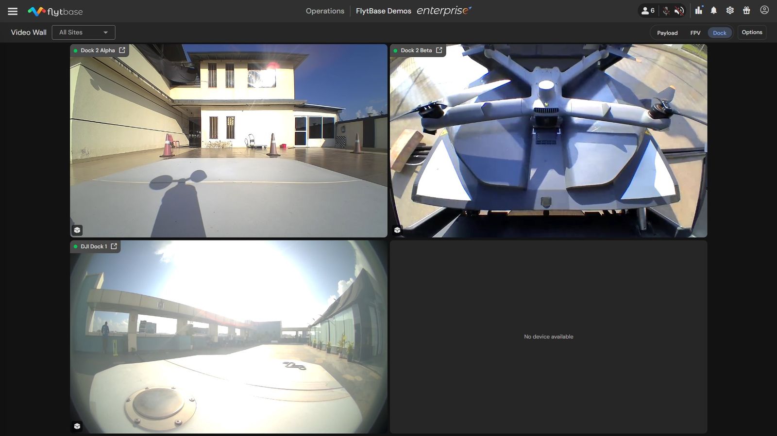 Video Wall مع خلاصات فيديو Dock