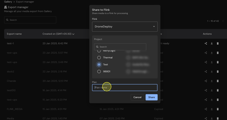 Drone Deploy Migration gamit ang Export Manager
