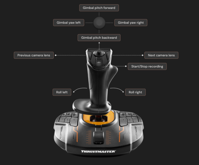 ضوابط الحمولة الافتراضية لـ Thrustmaster