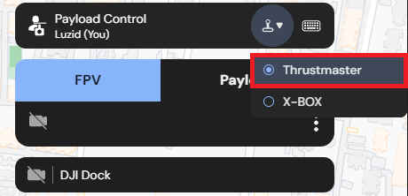 التحكم اليدوي في الحمولة باستخدام Thrustmaster
