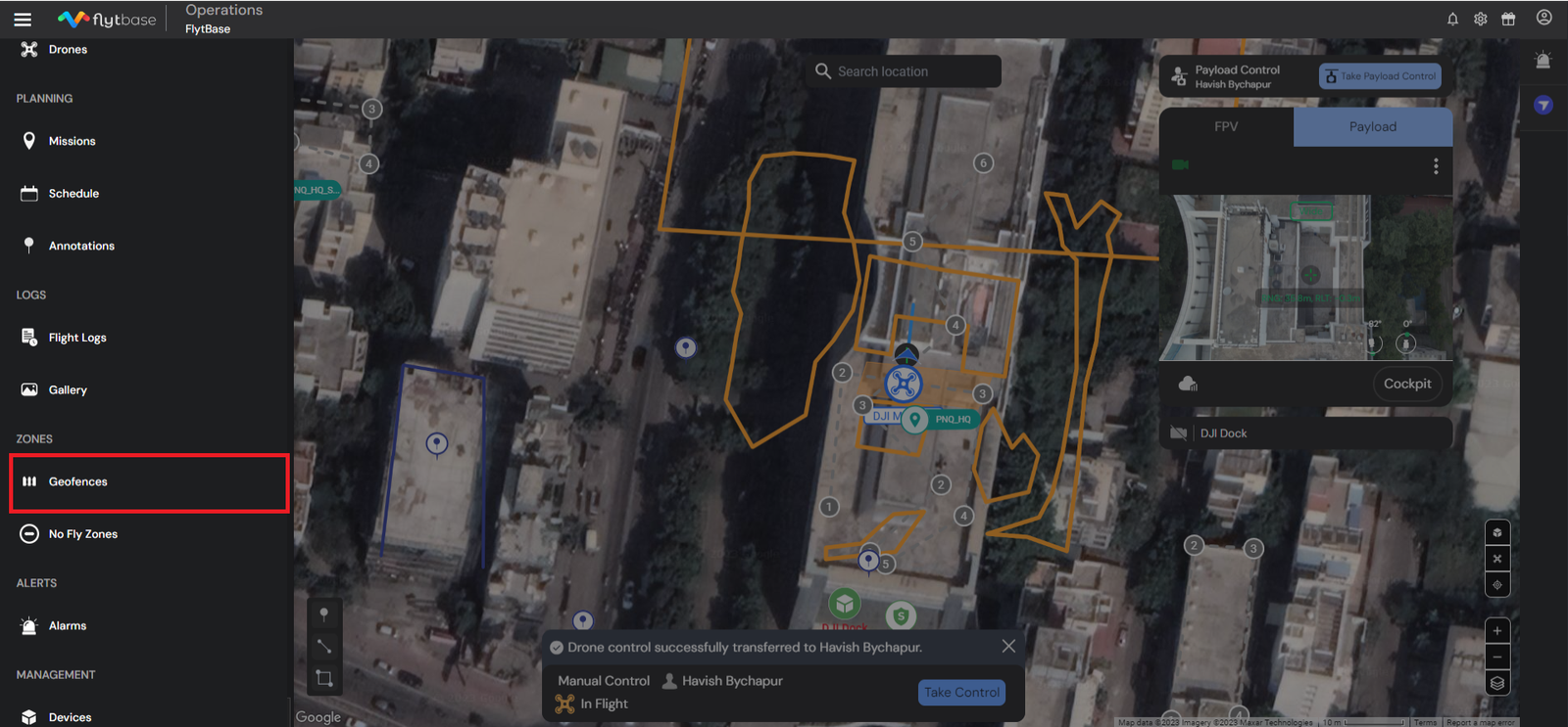 Geofence-Bereich