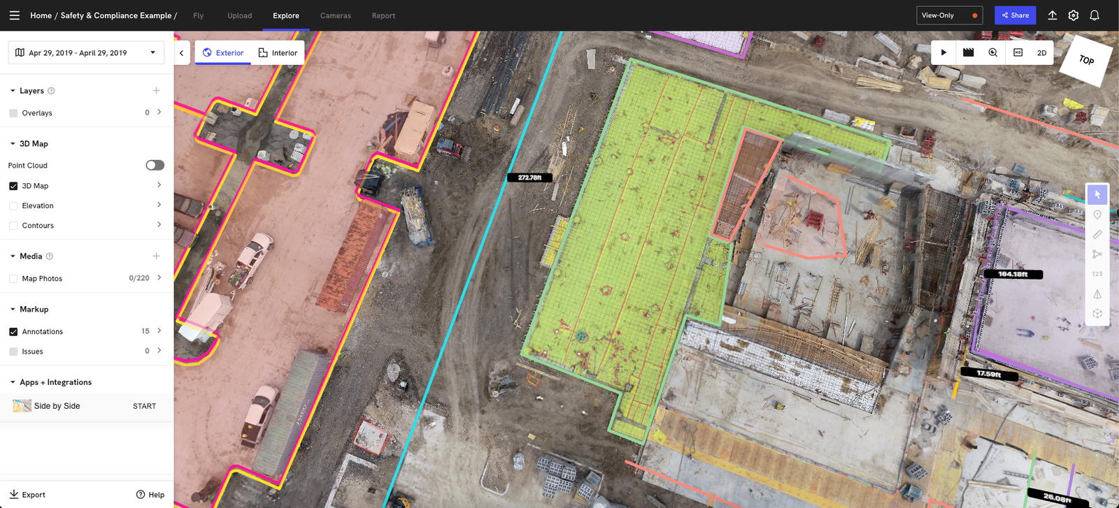 Viewing the model on DroneDeploy