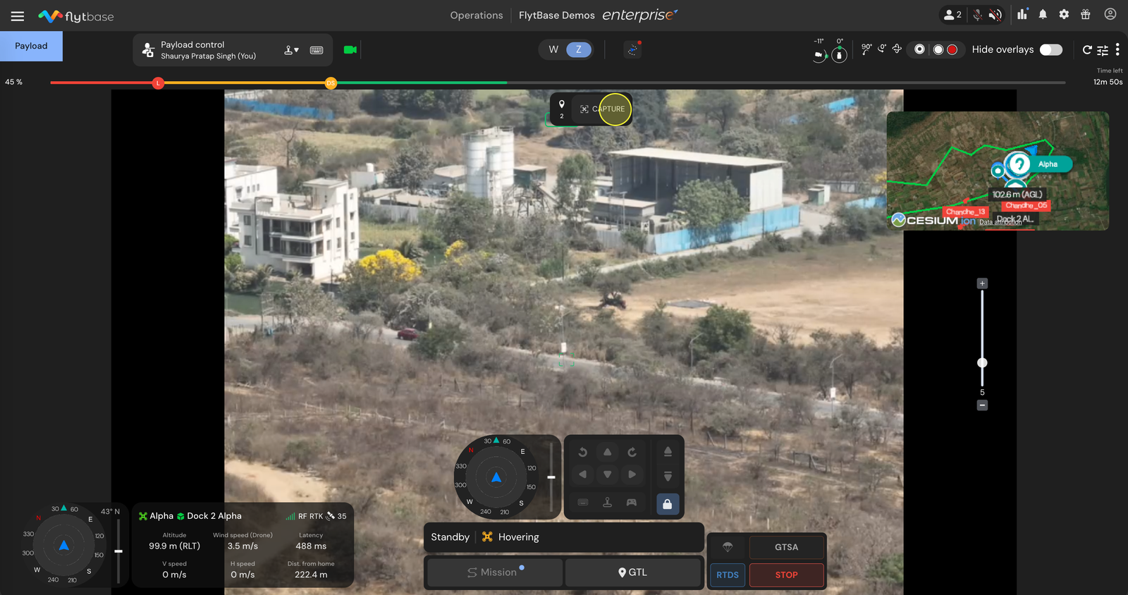 Capturing the second waypoint