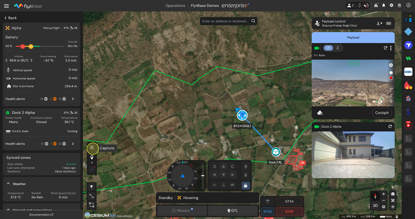 Capturing the first waypoint