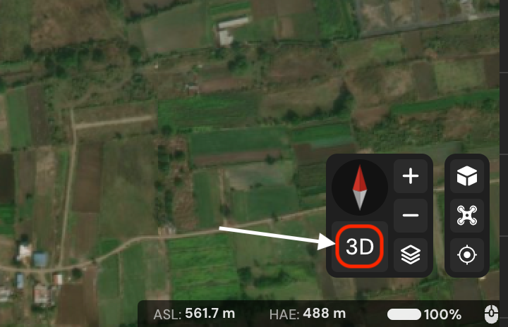 3D Toggle View Button